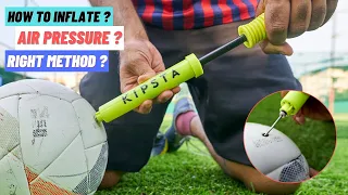 How To Pump Air In Football ? | Right Ball Pressure ?