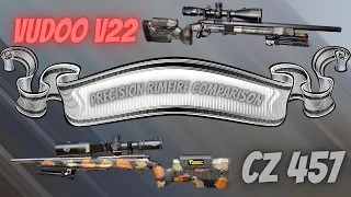 PRECISION RIMFIRE: CZ 457 VS VUDOO V22 (APPLES TO ORANGES COMPARISON)