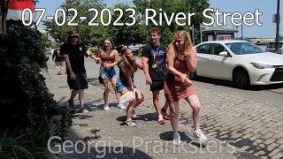 07-02-2023 1-5 River St vs POV Bushman #georgiapranksters #scared #bushman #pranks #funny #bromas