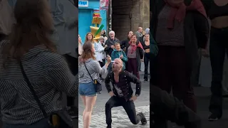 She pulled the Sword out of Juggler’s Mouth 👄. Fringe 2023 street events