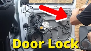 How To Remove and Replace Door Lock Module VW Golf Bora Jetta MK4