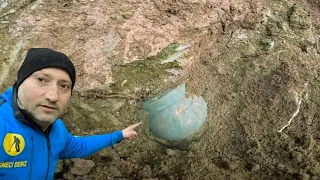 Ancient Roman Era Treasure Cube Coming Out of the Wall!!!