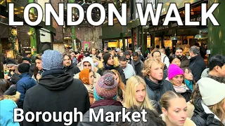 🇬🇧 London Street Food, Borough Market Food Tour: Experience London's Culinary Diversity,  4k HDR