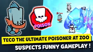 TECO THE NEW ULTIMATE POISONER AT FROSTY ZOO MAP ! SUSPECTS MYSTERY MANSION FUNNY GAMEPLAY #59