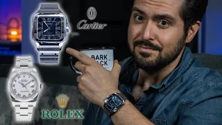 The Santos de Cartier Is Better Than The Rolex Datejust - Side By Side Comparison Video