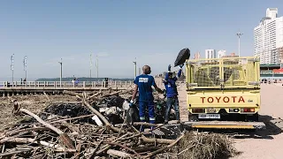 South Africa: Beach clean-ups start after deadly flooding