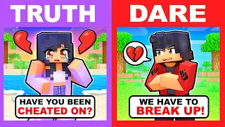 Minecraft but TRUTH OR DARE: HEARTBREAK EDITION!