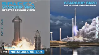 SpaceX Starship SN15 UPDATED Launch & Landing Video| Plus Background on SN20 Launch