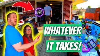 Garage Sale RAMPAGE: We all WANTED INSIDE NOW