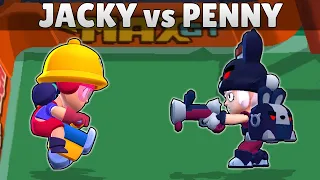 JACKY vs PENNY | 20 Tests | 1vs1 Brawl Stars
