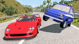 Crazy Police Chases #130 - BeamNG Drive Crashes | CrashBoomPunk