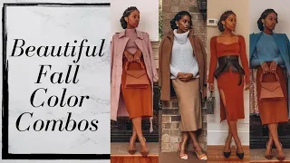 How to Style Beautiful Fall/Winter Color Combinations - Outfit Inspiration ||  Klassically Kept