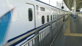 【Ｎ７００Ａ】Ｎ７００系のぞみ号東京行発車 （岡山駅２３番のりば）