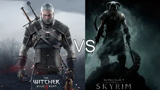 Топовое сравнение The Witcher 3: Wild Hunt VS The Elder Scrolls V: Skyrim I Ведьмак VS Скайрим