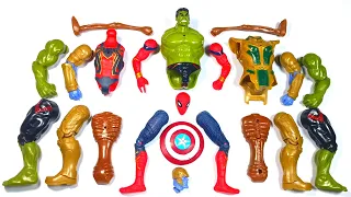 Merakit Hulk Smash VS Spider-Man VS Thanos VS Siren Head ~ Marvel Avengers Toys