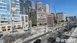 Viaduct demolition and site restoration at University Street