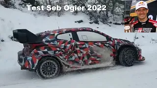 Rallye Monte Carlo 2022 Test Sébastien Ogier Toyota Yaris GR Rally1