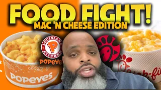 Popeyes New Mac N Cheese vs Chick Fil-A Mac N Cheese | FOOD FIGHT