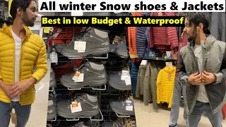 Best winter snow jackets & snow shoes in india | warm & waterproof | trekking/Travel /Canada & UK