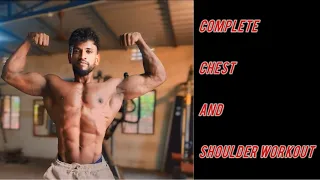 COMPLETE CHEST AND SHOULDER WORKOUT 💥💪🏋️‍♂️@bodybuildingtamizhan8747