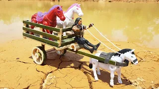 How To Make Horse Cart from Bamboo - DIY Woodworking Project