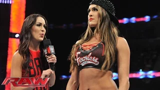 Nikki demands that Brie cease calling herself a “Bella”: Raw, Sept. 22, 2014