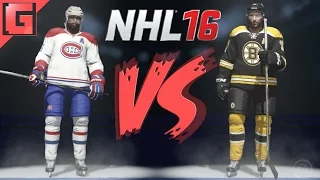 NHL 16 - Montreal Canadiens VS. Boston Bruins - Full Match - Ps4 Gameplay