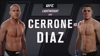 EA Sports UFC 2 - Donald Cerrone vs Nate Diaz | Gameplay (HD) [1080p60FPS]