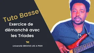 Cours de basse débutant ✅ Les Triades À La Basse 🎸 Exercice Facile // UGLAP® Johann Berby