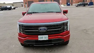 2023 Ford F-150 Lightning Platinum ALL-Electric Pickup Truck Review & POV