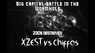 Big capital battle in the wormhole | X - Z E S T | Eve Online