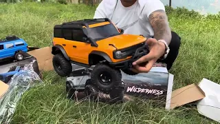 Traxxas Trx4 bronco / wilderness HB r1001 unboxing and first test Run
