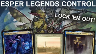 LEGEN wait for it DARY! Legacy Esper Legends Control. Karakas tricks, Clique Lock Combo, Ertai MTG