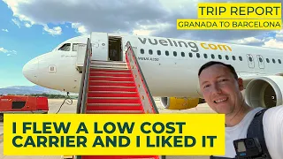 Trip Report | Flying low cost in Spain | Granada to Barcelona | Vueling | Airbus A320