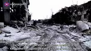 [eng subs] Donetsk airport today.