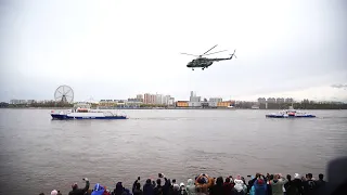 Прохождение войск Благовещенского гарнизона и парад сторожевых кораблей в честь Дня Великой Победы