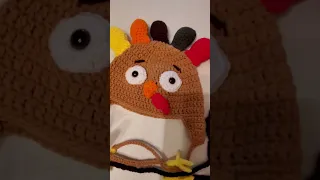 Crochet turkey hat ##crocheting #allcraftschannel #Thanksgiving #stressrelief