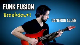 Funk Fusion Guitar Performance & Breakdown | Cameron Allen