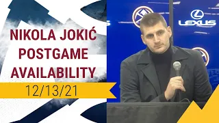 Nuggets Postgame Availability: Nikola Jokić (12/13/2021)