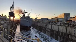 S.S. Jeremiah O'Brien Steam From Drydock to San Francisco