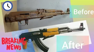 AK47 gun Restoration before and after gun Restoration