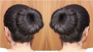 Wedding Juda Using Donut Bun | Easy Self Hairstyle Girl | Cute Hairstyles For Long Hair | Hair Style