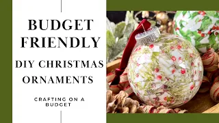 Budget Friendly DIY Christmas Ornaments- So EASY!