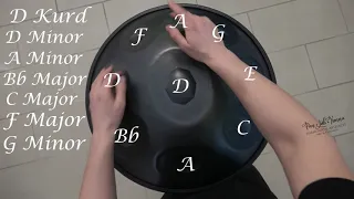 Introducing Handpan scales & chords: D Minor Tuning "Kurd"