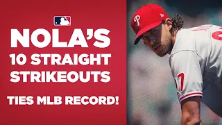 Aaron Nola strikes out TEN straight Mets! (Ties Tom Seaver's MLB record)