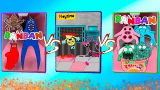 Nabnab&Banban VS Baby long legs VS Chef pigster Gaming book/Garten of banban vs Poppy playtime Story