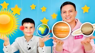 Лепим ПЛАНЕТЫ с детьми Изучаем солнечную систему КОСМОС