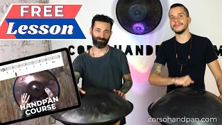 Handpan Course - Free Lesson 1 - Rhythm with Quarter Notes (English Translated)