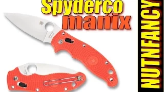 Spyderco Manix 2 LW Orange- Nutnfancy