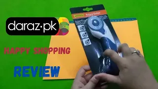 Rotary cutter/leather cutting tool/ Fabric cutter with circular blade,Daraz Review,Daraz.pk